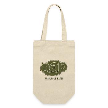 NAP – Disponible plus tard | Chat endormi - Sac à bouteille - nature - Devant