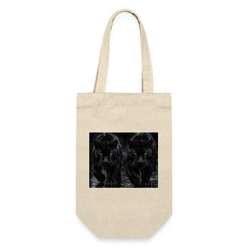 Twin Black Panthers - Gift Bag for Bottles - nature - Front