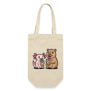 La vie est meilleure avec les capybaras - Mignon rongeur - Sac à bouteille - nature - Devant