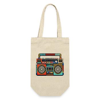 Retro Boombox Color Game - Gift Bag for Bottles - nature - Front