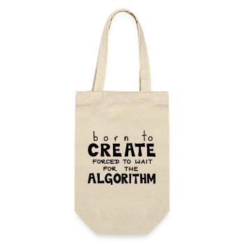 Born To Create, Black - Gift Bag for Bottles - nature - Front