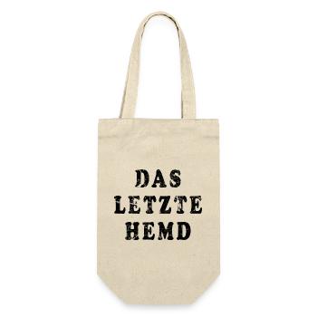 Das letzte Hemd Ironie - Geschenkbeutel für Flaschen - Natur - Vorne