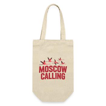 Moskau ruft Flamingos - Geschenkbeutel für Flaschen - Natur - Vorne