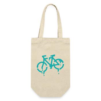 stencil bike - Gift Bag for Bottles - nature - Front