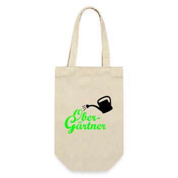 Obergärtner Giesskanne - Geschenkbeutel für Flaschen - Natur - Vorne