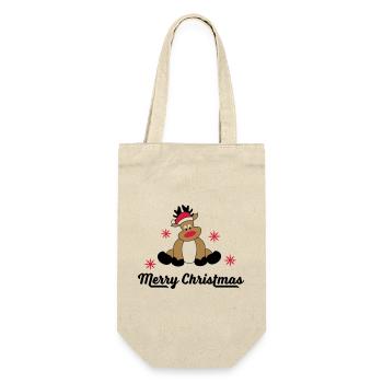merry christmas - Gift Bag for Bottles - nature - Front
