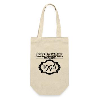 Beste Erfindung des Jahres 1996 Geschenk - Geschenkbeutel für Flaschen - Natur - Vorne