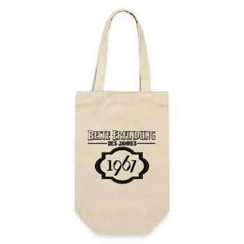 Beste Erfindung des Jahres 1967 Geschenk - Geschenkbeutel für Flaschen - Natur - Vorne