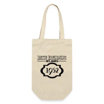 Beste Erfindung des Jahres 1952 Geschenk - Geschenkbeutel für Flaschen - Natur - Vorne