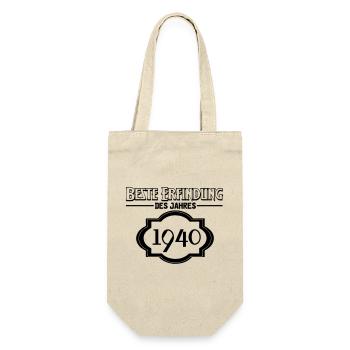 Beste Erfindung des Jahres 1940 Geschenk - Geschenkbeutel für Flaschen - Natur - Vorne