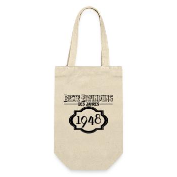 Beste Erfindung des Jahres 1948 Geschenk - Geschenkbeutel für Flaschen - Natur - Vorne