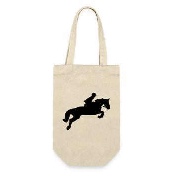 A jumping horse - Gift Bag for Bottles - nature - Front