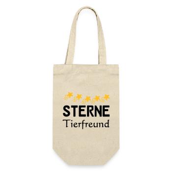 Sterne Tierfreund Geschenk - Geschenkbeutel für Flaschen - Natur - Vorne