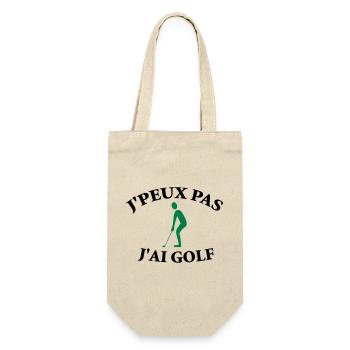 I can't, I have golf. - Gift Bag for Bottles - nature - Front