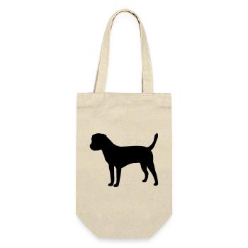 Border Terrier - Gift Bag for Bottles - nature - Front