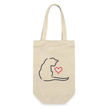 Chat - Sac à bouteille - nature - Devant