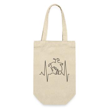 Rodeo Reiter Druckdesign - Geschenkbeutel für Flaschen - Natur - Vorne