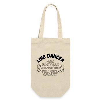 Line Dancer: Wie normale Menschen nur viel cooler - Geschenkbeutel für Flaschen - Natur - Vorne