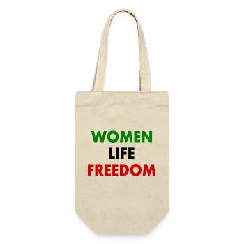 Women life freedom - Geschenkbeutel für Flaschen - Natur - Vorne
