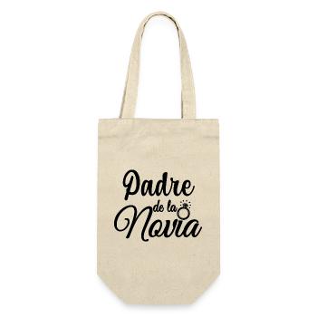 Padre de la Novia Bride's Father Wedding Gift - Gift Bag for Bottles - nature - Front