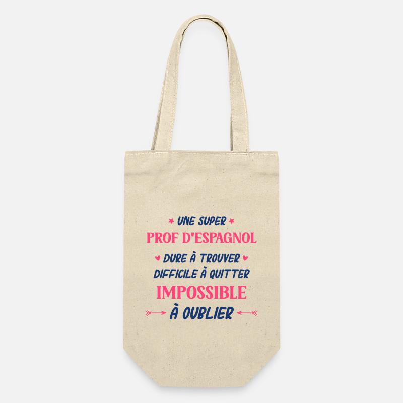 Une super prof d'espagnol - Sac à bouteille - nature