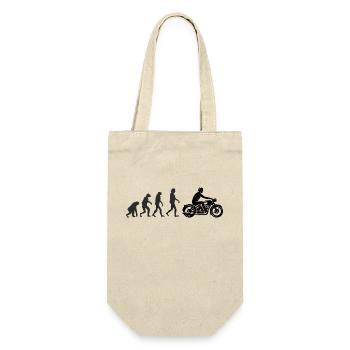Biker - Human evolution - Gift Bag for Bottles - nature - Front