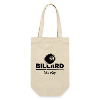 billard 8 ball pool fans Freudne Verein Team cup - Geschenkbeutel für Flaschen - Natur - Vorne
