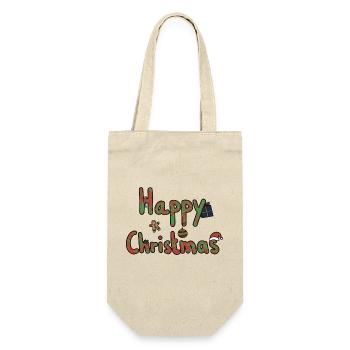 happy Christmas - Sac à bouteille - nature - Devant