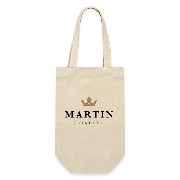 Martin - Geschenkbeutel für Flaschen - Natur - Vorne