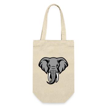 Tête d’éléphant - Sac à bouteille - nature - Devant