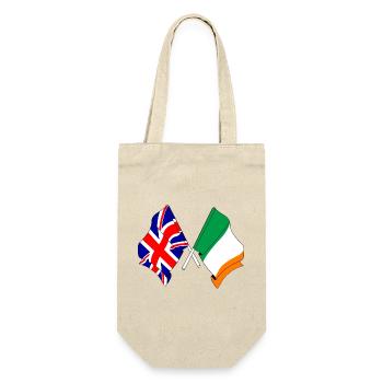 Flag of England and Flag of Ireland - Gift Bag for Bottles - nature - Front