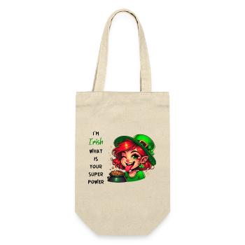 I'm Irish - what's your superpower? - Gift Bag for Bottles - nature - Front