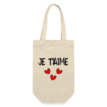 HAPPY FATHER'S DAY. DAD. FATHER'S DAY. FATHER - Gift Bag for Bottles - nature - Front