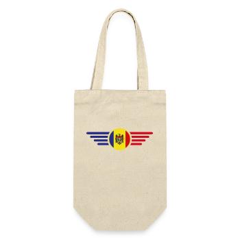 I Love Moldova, Elegance Style Design T-Shirt - Gift Bag for Bottles - nature - Front