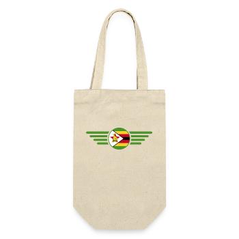 Ich liebe Simbabwe, Eleganz Stil Design T-Shirt - Geschenkbeutel für Flaschen - Natur - Vorne