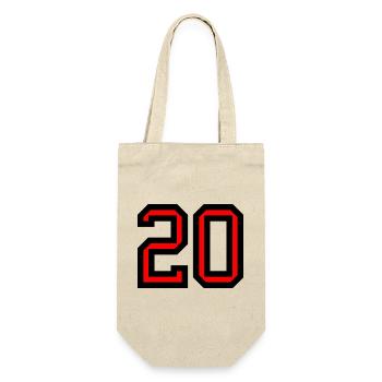 20. 20 YEARS. 20th ANNIVERSARY. 20 YEARS ANNIVERSARY. - Gift Bag for Bottles - nature - Front