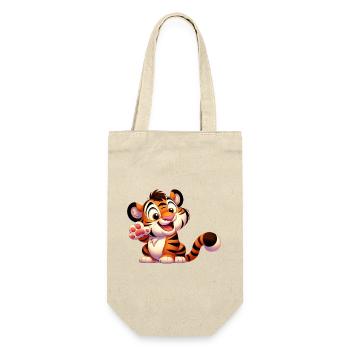 Tiger 4 - Gift Bag for Bottles - nature - Front