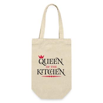 Queen of the Kitchen - Geschenkbeutel für Flaschen - Natur - Vorne