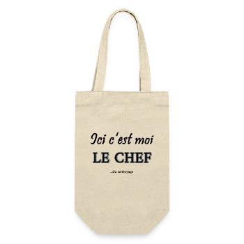 c'est moi le chef - Sac à bouteille - nature - Devant