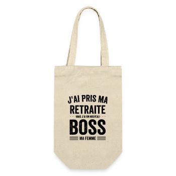 Funny Man Retirement Gift Idea for a Mar - Gift Bag for Bottles - nature - Front