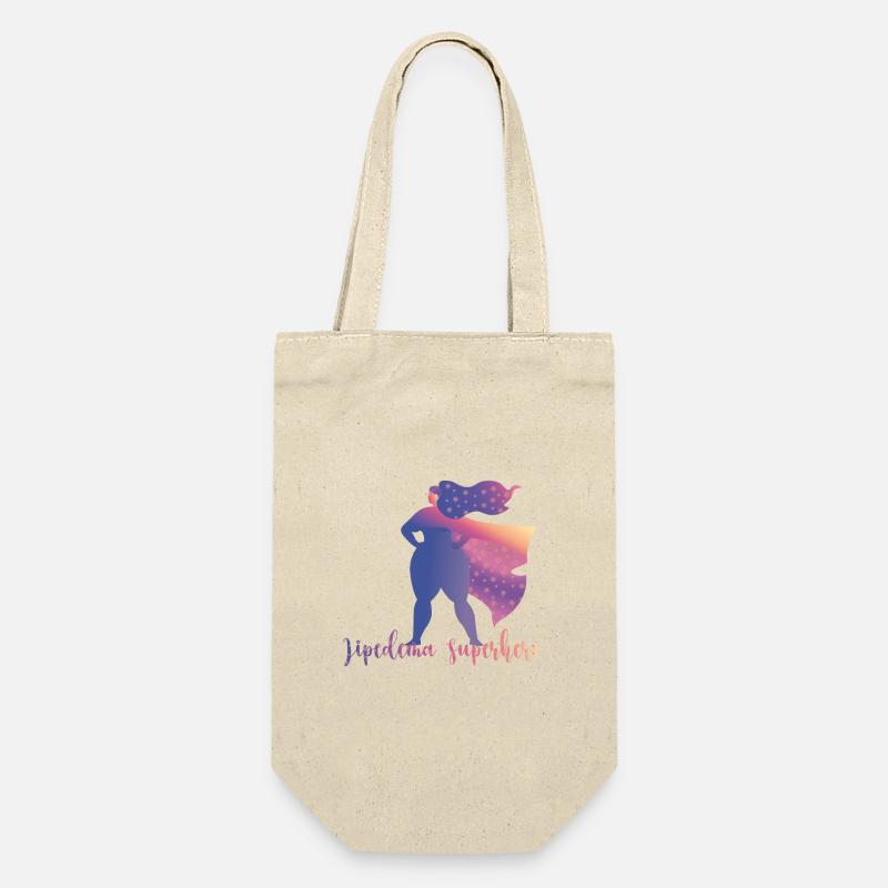 Lipedema Superhero - Gift Bag for Bottles - nature