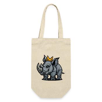 Couronne de dessin animé de rhinocéros - Sac à bouteille - nature - Devant
