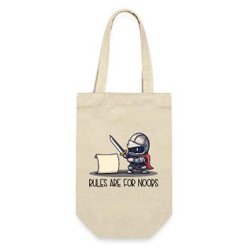 Cute Knight vs Scroll – Rules Are For - Gift Bag for Bottles - nature - Front