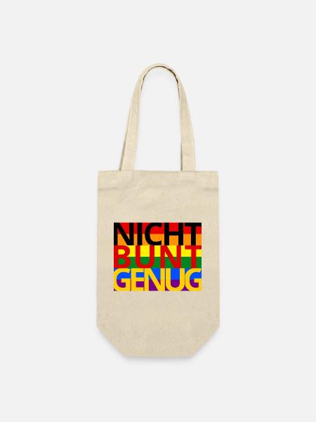 Deutschland ist NICHT Bunt Genug! - Geschenkbeutel für Flaschen - Natur