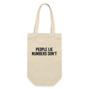 People Lie Numbers Don’t - Gift Bag for Bottles - nature - Front