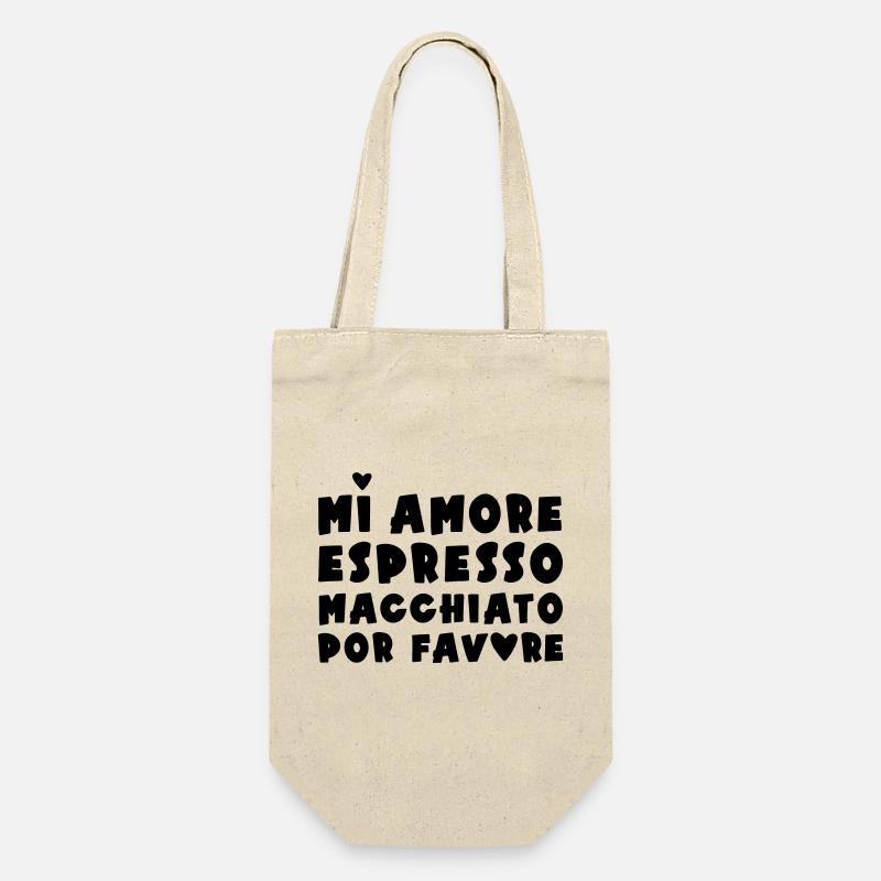 Espresso Macchiato - Geschenkbeutel für Flaschen - Natur