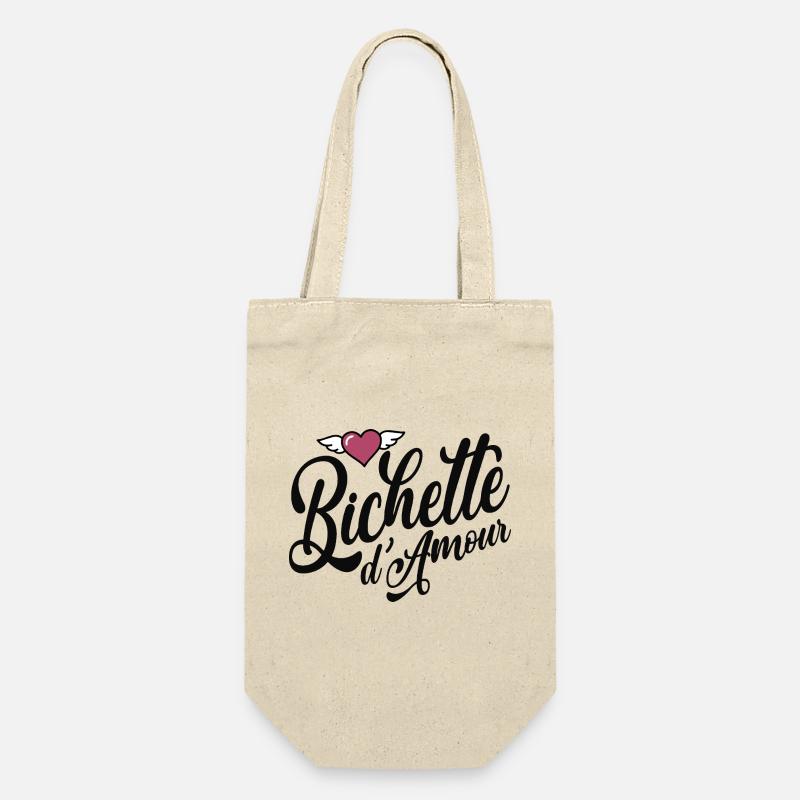 Bichette Amour Ramantique Coeur Ailes - Sac à bouteille - nature