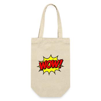 Wow Explosion Pop Art - Geschenkbeutel für Flaschen - Natur - Vorne