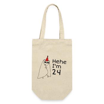 24 Years Anniversary - 24th Anniversary Gift - Gift Bag for Bottles - nature - Front