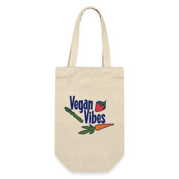 Vegan Vibes Veggie Trio - Gift Bag for Bottles - nature - Front